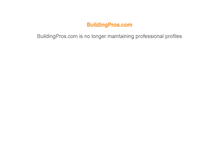 Tablet Screenshot of buildingpros.com